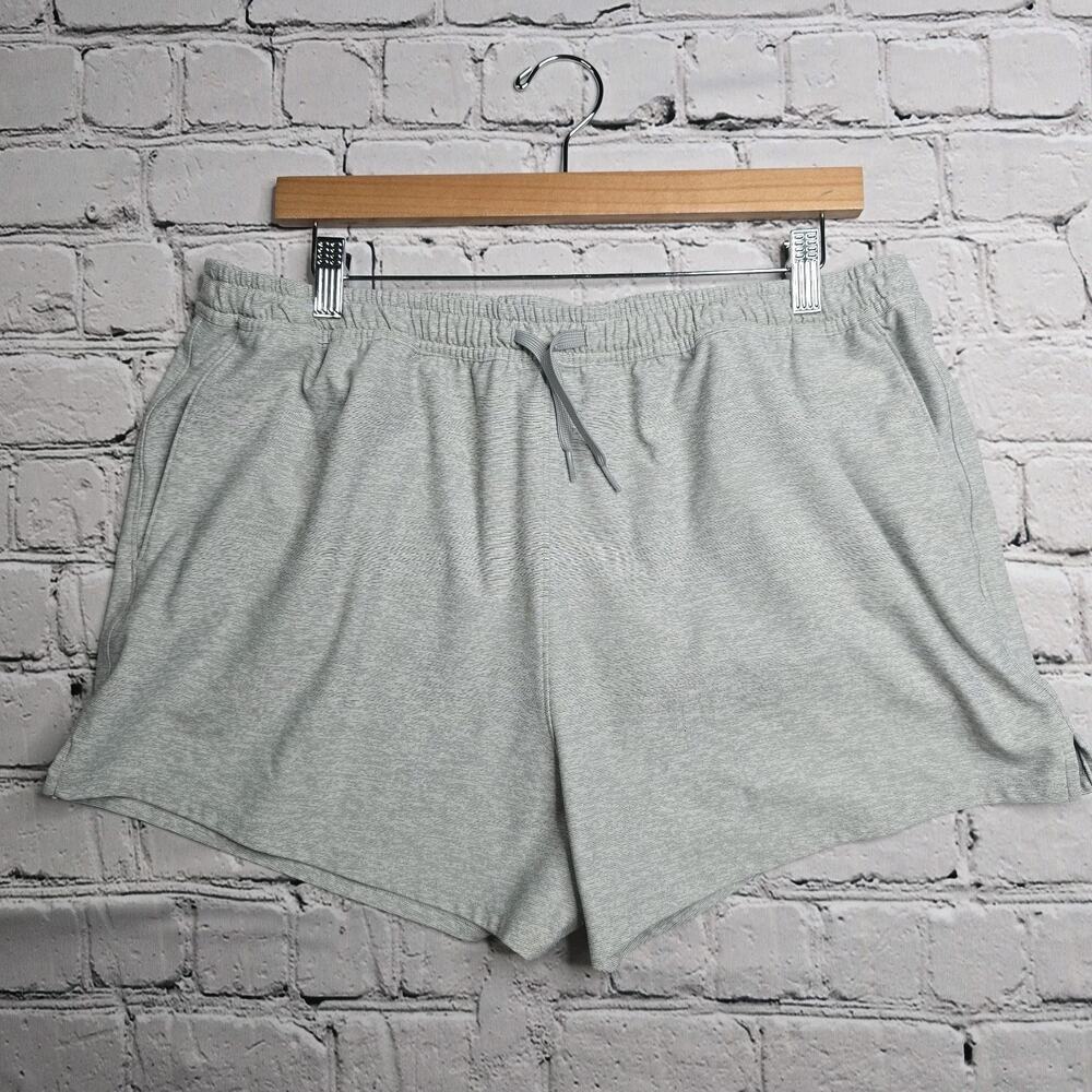 Outdoor Voices Steel Gray Athletic Drawstring Waist Shorts Size Extra Large
